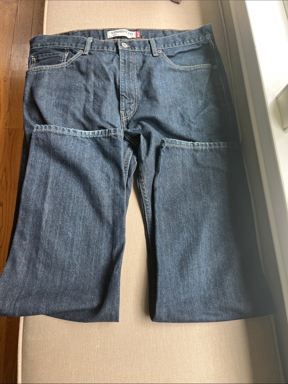 Levi’s 505 Straight Fit Men’s Dark Blue Jeans 38x34